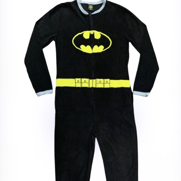Batman Adult Costume Onesie with Cape - Picture 1 of 7
